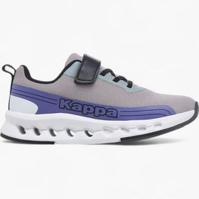 تصویر کفش ورزشی دخترانه با جزئیات لوگو و بسته شدن با چسبی برند kappa Girls Logo Detail Sports Shoes With Hook And Loop Closure