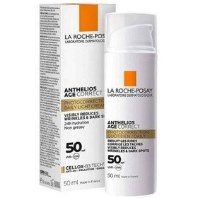 تصویر کرم ضد آفتاب ضد لک SPF50 آنتلیوس ایج کارکت لاروش پوزای 