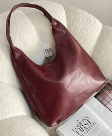 تصویر کیف دانشجویی سگک دار - کرم 