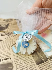 تصویر گیفت شمع گل بابونه 