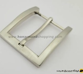 تصویر سگک کمربند خارجی زبانه دار رنگ نیکل سایز 3.5 