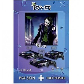 تصویر اسکین پلی استیشن 4 اسلیم - Playstation 4 Slim Skin iGamer Joker2 