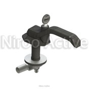 تصویر قفل دستگیره کابین هواساز تمام سربی 