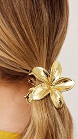 تصویر کلیپس مو براق طرح گل 