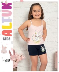 تصویر تاپ و شورت ست بچگانه دخترانه آلتون کد 6129 ا Altun T-Shirt, Short, Set For Children's, Code 6129 Altun T-Shirt, Short, Set For Children's, Code 6129