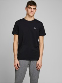 تصویر تی شرت مردانه جدید برند Jack Jones رنگ مشکی کد ty34471153 
