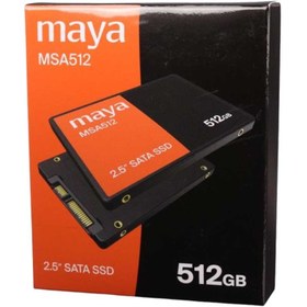 تصویر حافظه SSD اینترنال مایا مدل MSA512 با ظرفیت 512 گیگابایت Maya MSA512 512GB SSD Internal Drive