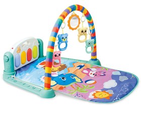 تصویر تشک بازی نوزادی موزیکال دارای پیانو مدل baby fitness piano 