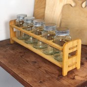 تصویر جا ادویه مکارتی ۵ عددی استند دار 