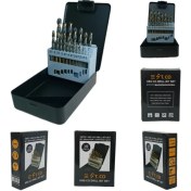 تصویر جعبه مته سایز 1 تا 10 میلیمتر کبالت 5 درصد HSS-G برند استیکو (ST.CO) 19PCS HSS Co Drill Bit Set