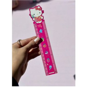 تصویر خط کش چوبی طرح کیتی 