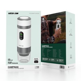 تصویر قهوه ساز قابل حمل کمپیناس 80 میلی لیتر گرین Green Lion Campinas Portable Coffee Maker 80mL 