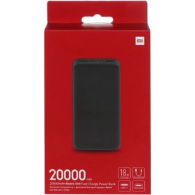 تصویر پاوربانک شیائومی مدل Redmi PB200LZM ظرفیت 20000 میلی آمپرساعت به همراه کابل تبدیل microUSB Xiaomi Redmi PB200LZM 20000mAh Power Bank With MicroUSB Cable