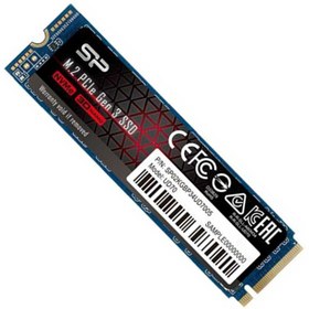 تصویر اس اس دی 2 ترابایت سیلیکون پاور مدل UD70 M.2 2280 PCIe 3.0 NVMe Silicon Power UD70 M.2 2280 PCIe 3.0 NVMe 2TB Internal SSD