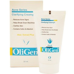 تصویر کرم ژل شفاف کننده آکنوپور 50میل الی ژن Oligen Clarifying Cream Gel