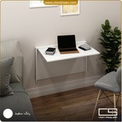 تصویر میز تحریر تاشو دیواری از MDF 