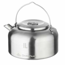 تصویر کتری استیل کچوا Quechua Teapot / Kettle - Stainless Steel - 1 L - Camping - MH500 