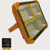 تصویر پروژکتور ال ای دی شارژی 2000 وات با پنل خورشیدی 