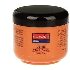 تصویر کرم ویتامینه دست و صورت ساویز حاوی ویتامین A + E وزن 140 گرم Saviz hand and face vitamin cream containing vitamin A + E, weight 140 grams