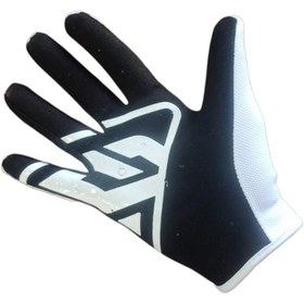 تصویر دستکش موتور سواری aNSR | سفید - مشکی Motorcycle gloves aNSR WHITE - BLACK