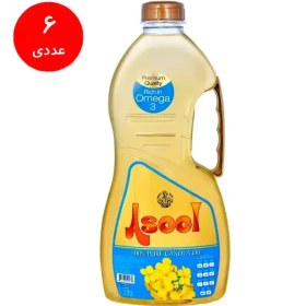 تصویر روغن مایع کانولا اصیل 1.5 لیتری باکس 6 عددی Aseel Canola Oil 1500 ml