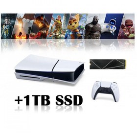 تصویر پلی استیشن 5 اسلیم با درایو 2 ترابایت به همراه بازی - Playstation 5 Slim With Drive 2TB With Games 