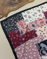 تصویر مینی اسکارف ساتن زرشکی برند آی ام 