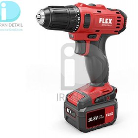 تصویر کیت دریل شارژی دو سرعته فلکس مدل Flex 2-Speed Cordless Drill Driver Set DD 2G 10.8-LD 