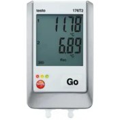 تصویر دیتالاگر دما دو کاناله تستو مدل testo 176 T2 testo Saveris WiFi data logger with display and integrated temperature and humidity probe