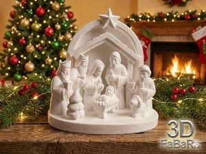 تصویر ماکت دکوری صحنه تولد حضرت مسیح (سری کریسمس) 