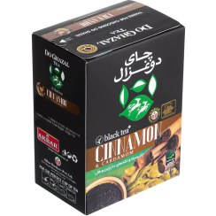 تصویر چای سیاه دارچینی و هل دار دوغزال 100 گرمی 