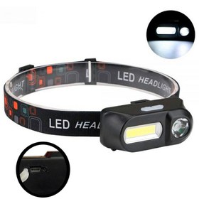 تصویر چراغ قوه پیشانی شارژی Double Light KX-1804 تعمیری Double Light KX-1804 High Power Headlamp