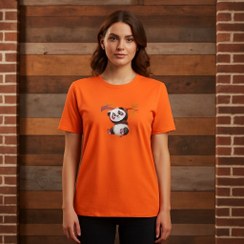 تصویر تیشرت زنانه نخ پنبه 