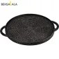 تصویر تابه گریل چدنی نالینو مدل دنیلی درب دار (سایز 34) Nalino Cast-Iron Grill Pan Size 34 Daniele with lid