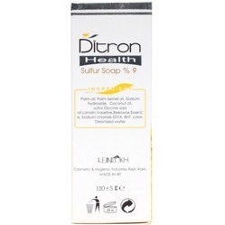 تصویر صابون گوگرد 9 درصد دیترون مناسب پوست های چرب جوش دار و مختلط 110 گرم Ditron Sulfur Soap 9% 110 g