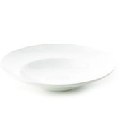 تصویر ظرف پاستا چینی زرین سفید (سایز 30) Zarin Iran ItaliaF White 1 Piece Porcelain Pasta Plate 30