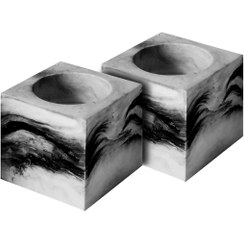 تصویر جاشمعی مدل مکعب طرح مرمر بسته 2 عددی 