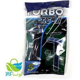 تصویر ژیلت ۲ لبه ۵ عددی TORBO 