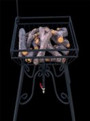 تصویر هیزم شومینه مدل در ختی 