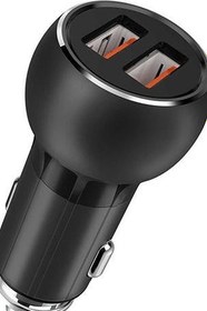 تصویر شارژر فندکی دو پورت LONID METAL CAR CHARGER Car Charger LONID METAL