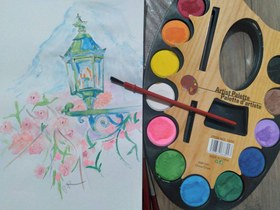 تصویر آبرنگ پالتی بزرگ 