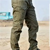 تصویر شلوار شش جیب تاکتیکال کتان شطرنجی 