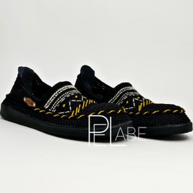 تصویر گیوه مدل نوار زرد - مشکی / 4 giveh_mardane