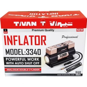 تصویر کمپرسور باد فندکی بیست مدل AT-3340 بدون روغن ۱۲ ولت 