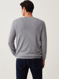 تصویر پلیور یقه V برند ovs V-neck pullover