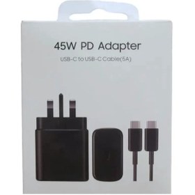 تصویر شارژر دیواری سامسونگ مدل 45W به همراه کابل شارژ USB-C 