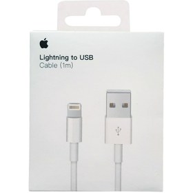 تصویر کابل شارژ آیفون اصلی | iPHONE ORIGINAL Lightning to USB CABLE Original Apple Lightning to USB Cable 1m