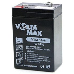 تصویر باتری 6 ولت 6 آمپر-لیتیوم-VOLTA MAX 