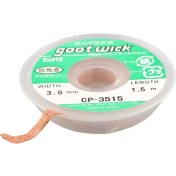 تصویر سیم قلع کش مسی Goot CP-3515، مس خالص، جذب سریع قلع، مناسب لحیم‌کاری 