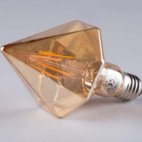 تصویر لامپ ادیسونی الماس نوک تیز 6 وات پایه E27 6 watt diamond edison lamp with E27 base